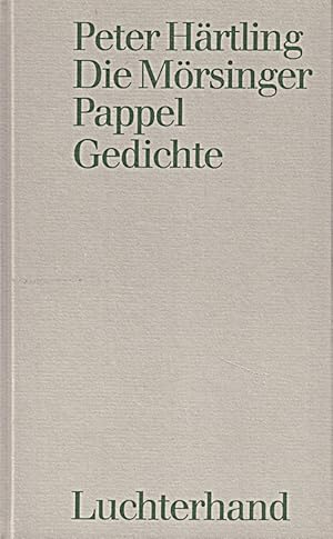 Seller image for Die Mrsinger Pappel: Gedichte for sale by Die Buchgeister