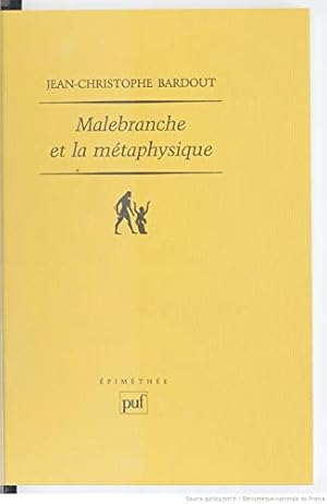 Malebranche et la métaphysique