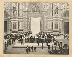 [Inaugurazione della porta centrale di Santa Maria del Fiore, opera in bronzo di Augusto Passaglia].