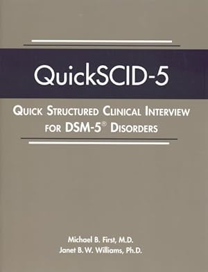 Seller image for QuickSCID-5 : Quick Structured Clinical Interview for Dsm-5 Disorders for sale by GreatBookPricesUK