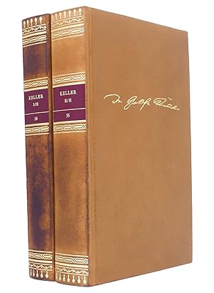 Gottfried Keller - Werke in zwei Bänden : Herausgegeben von Clemens Heselhaus. (Reihe: Die Biblio...