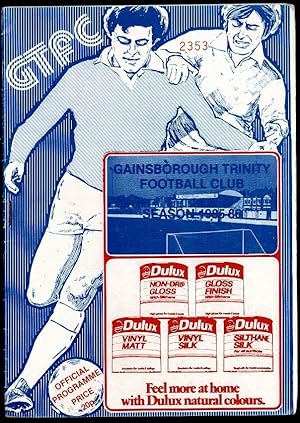Gainsborough Trinity Football Club: Matlock Town Programme