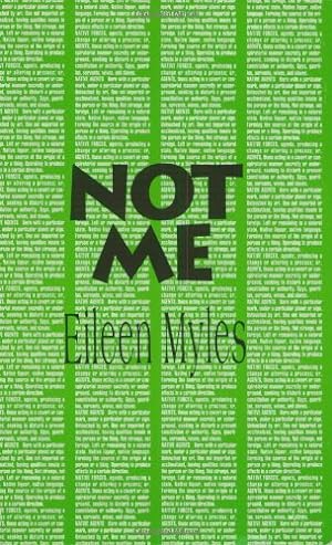 Seller image for Not Me (Native Agents) by Myles, Eileen [Paperback ] for sale by booksXpress
