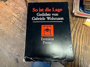 Seller image for So ist die Lage: Gedichte (German Edition) for sale by Riverow Bookshop