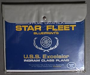 U.S.S. Excelsior Ingram Class Plans, Space Control Ship, Official Datapack, Star Fleet Blueprints...