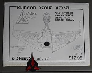 Klingon Scout Vessel, K'TARA, full Interior and Exterior views plus Bridge Detail U.F.P., with Bo...