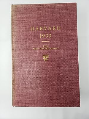 Harvard University Class of 1933 - Twenty-fifth Anniversary Report