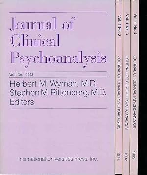 Seller image for Journal of Clinical Psychoanalysis. Vol. 1 No. 1-4, 1992. for sale by Fundus-Online GbR Borkert Schwarz Zerfa�