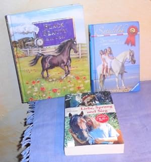 1,5 kg Pferde-(Lese-)-Futter: Black Beauty + Liebe, Sprung und Sieg + Sattelclub: 3 Mädchen gründ...