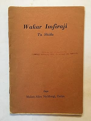 Wakar Imfiraji [v. 6, a poem of praise]