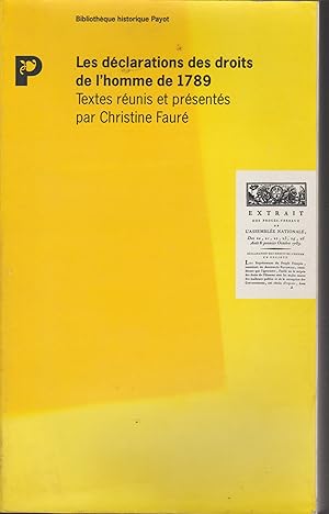 Seller image for Dclarations des droits de l'homme for sale by Librairie l'Aspidistra
