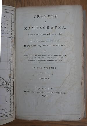 Bild des Verkufers fr Travels in Kamtschatka, During the Years 1787 and 1788. zum Verkauf von HALEWOOD : ABA:ILAB : Booksellers :1867