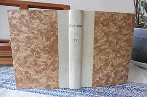 Imagen del vendedor de Oeuvres Compltes de PAUL VERLAINE Tome Quatrime Les Potes Maudits, Louise Leclerq, Les Mmoires D'Un Veuf, Mes Hopitaux, Mes Prisons. Texte dfinitif collationn sur les originaux et sur les premires ditions. a la venta por librairie ESKAL