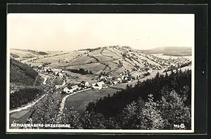 Ansichtskarte Sankt Katharinaberg, Blick vom Berg auf den Ort
