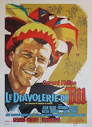 "LES AVENTURES DE TILL L'ESPIÈGLE" Réalisé par Gérard PHILIPE en 1956 avec Gérard PHILIPE, Jean V...