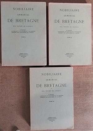 Nobiliaire et Armorial de Bretagne : 4e édition contenant 287 planches et 6750 blasons dessinés p...