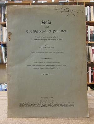 Asia and The Dispersal of Primates: A study in ancient geography of Asia and its bearing on the a...