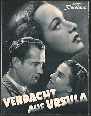 Bild des Verkufers fr Filmprogramm IFK Nr. 3025, Verdacht auf Ursula, Luli Hohenberg, Heinz von Cleve, Viktor Staal, Regie Karl Heinz Martin zum Verkauf von Bartko-Reher