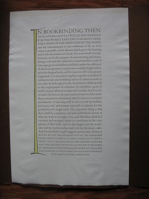 "In Bookbinding Then." (Golden Rules for the Bookbinder).