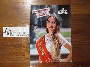 Original Autogramm Nina Krippentz Bierprinzessin 2018-2020 /// Autograph signiert signed signee