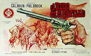 PROGRAMA DE MANO. EL DEDO EN EL GATILLO. Rory Calhoun James Philbrook (Sidney Pink), 1965