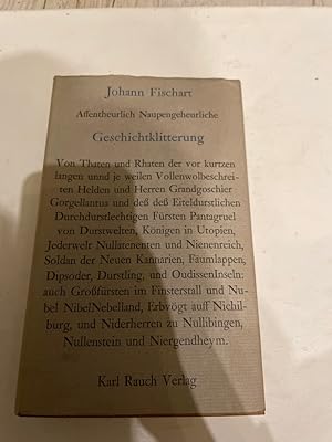 Immagine del venditore per Affentheurlich Naupengeheurliche Geschichtsklitterung venduto da Antiquariat Jochen Mohr -Books and Mohr-