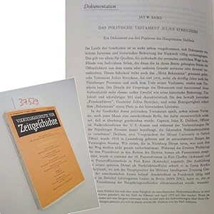 Image du vendeur pour Vierteljahrshefte fr Zeitgeschichte. 26. Jahrgang, 4. Heft, Oktober 1978 * mit Beitrag " D a s p o l i t i s c h e T e s t a m e n t J u l i u s S t r e i c h e r s " mis en vente par Galerie fr gegenstndliche Kunst