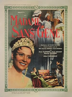 "MADAME SANS-GÊNE" Réalisé par Roger RICHEBÉ en 1941 d'après la pièce de Victorien SARDOU et Emil...