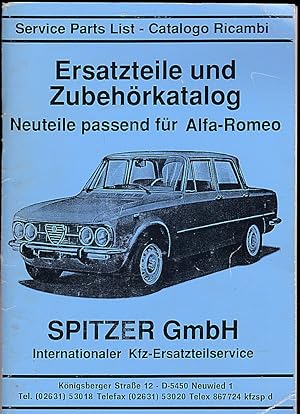 Ersatzteile und Zubehörkatalog. Neuteile passend für Alfa Romeo (1989)