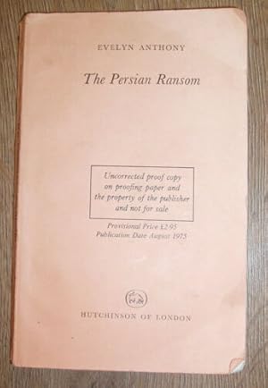 Seller image for THE PERSIAN RANSOM for sale by Happyfish Books