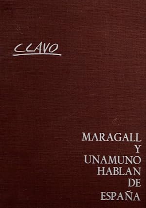 Seller image for Maragall y Unamuno hablan de Espaa . for sale by Librera Astarloa