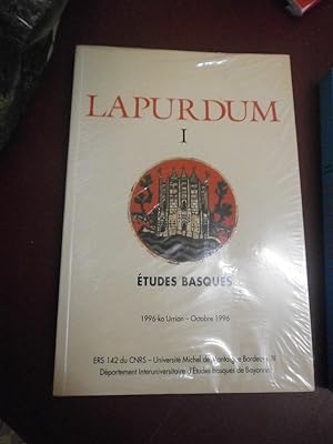 Lapurdum n° I . Etudes Basques