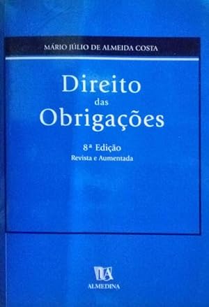 Bild des Verkufers fr DIREITO DAS OBRIGAES. [8. EDIO - ED. 2000] zum Verkauf von Livraria Castro e Silva