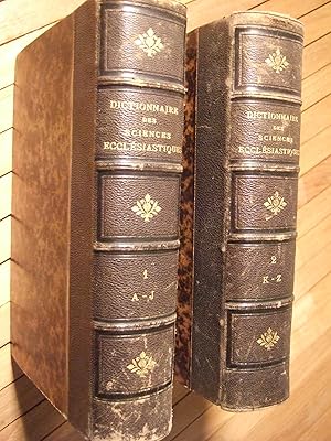 Seller image for Dictionnaire universel des sciences ecclsiastiques ( 2 VOLUMES ) for sale by Domifasol