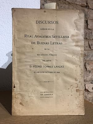 [Independencia de América] Discursos leídos en la Real Academia de Buenas Letras en la Recepción ...