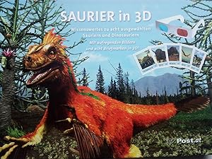 Bild des Verkufers fr Saurier in 3D - Wissenswertes zu acht ausgewhlten Sauriern und Dinosauriern (ohne Briefmarken und Brille) zum Verkauf von Versandantiquariat Jena