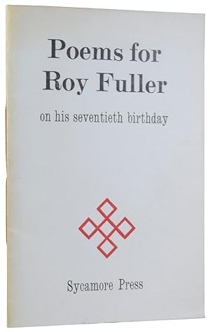 Immagine del venditore per Poems for Roy Fuller on his seventieth birthday venduto da Adrian Harrington Ltd, PBFA, ABA, ILAB