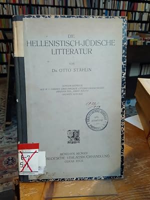 Die hellenistisch-jüdische Litteratur. Sonder-Abdruck aus W. v. Christs griechischer Litteraturge...