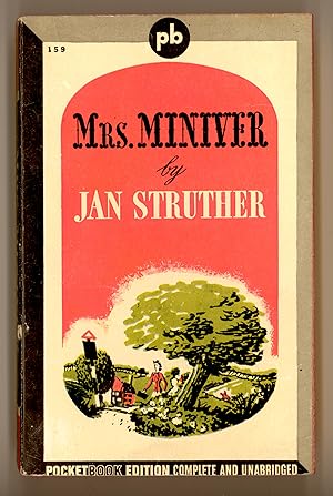 Mrs. Miniver by Jan Struther. Pocket Book 159, Second Printing. Published 1942. Inspirational Boo...