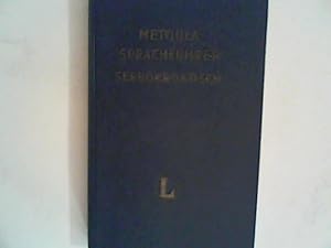 Bild des Verkufers fr Metoula-Sprachfhrer. Serbokroatisch. Mit Angabe der Aussprache nach der Methode Toussaint-Langenscheidt. zum Verkauf von ANTIQUARIAT FRDEBUCH Inh.Michael Simon