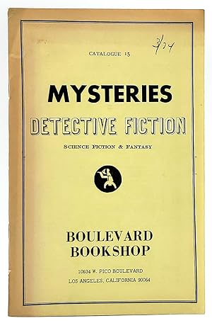 Mysteries, Detective Fiction, Science Fiction and Fantasy [Catalogue no. 15 from Boulevard Bookshop]