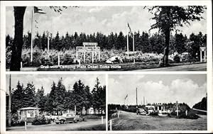 Bild des Verkufers fr Ansichtskarte / Postkarte Springhirsch Ntzen in Schleswig Holstein, Campingplatz Onkel Toms Htte zum Verkauf von akpool GmbH