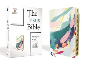 Seller image for The Jesus Bible Artist Edition, Niv, Leathersoft, Multi-Color/Teal, Thumb Indexed, Comfort Print (Leather / Fine Binding) for sale by BargainBookStores
