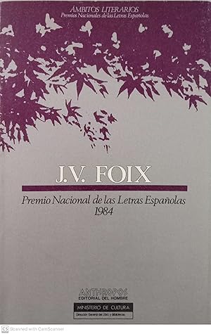 Imagen del vendedor de J.V. Foix. Premio Nacional de las Letras Espaolas 1984 a la venta por Llibres Capra