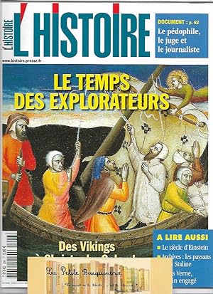 Seller image for L'histoire N 296: Le temps des explorateurs, Des Vikings  Christophe Colomb for sale by La Petite Bouquinerie