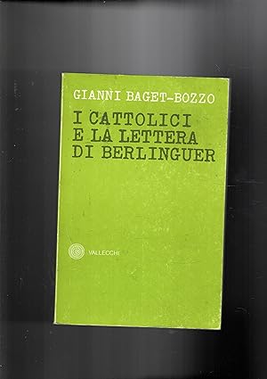 Immagine del venditore per I cattolici e la lettera di Berlinguer. venduto da Libreria Gull
