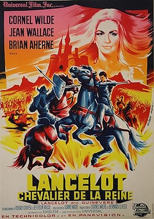 "LANCELOT CHEVALIER DE LA REINE (LANCELOT & GUENEVERE)" Réalisé par Cornel WILDE en 1963 avec Cor...