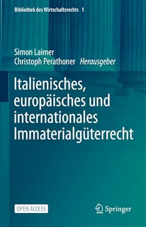 Seller image for Italienisches, europisches und internationales Immaterialgterrecht for sale by AHA-BUCH GmbH