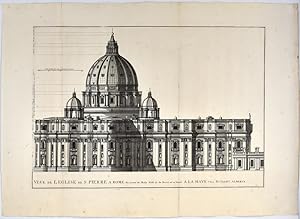 Vue de L'Eglise de S. Piere a Rome du Coste du Midy par G. De Rossi et se vend a La Haye chez Rut...