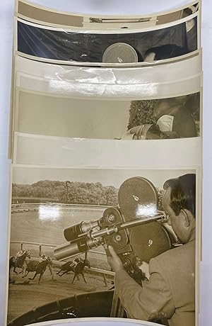[DELAWARE PARK] [HORSE RACING] Group of large photographs rom the 1952-1953 horse races held at D...